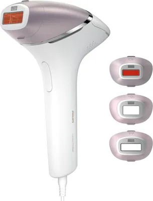 Produktbild von Philips Lumea Prestige BRI947/00 Lichtenthaarungsgerät mit intensivem Pulslicht (IPL), Gold/Weiß