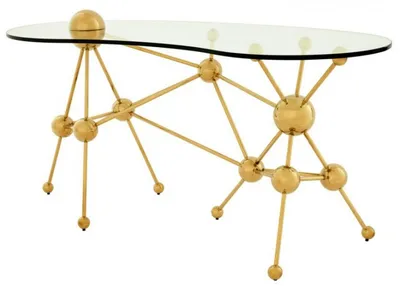 Obrázok produktu pre Casa Padrino luxusný písací stôl / sekretárka / zlatá astronómia - Art Deco