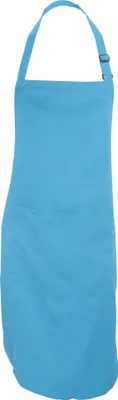 Produktbild von Dennys Unisex Latzschürze mit Tasche, für Erwachsene (2 Stück/Packung) BC4283 (Einheitsgröße) (Mittelblau)