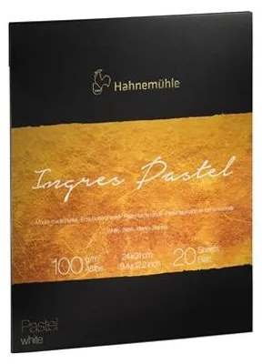 Produktbild von Hahnemühle Ingres Pastel Block, 100 g/m², 20 Blatt in 9 Farbtönen - 24 x 31 cm