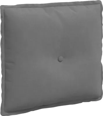 Produktbild von vidaXL Rücken Kissen Dunkelgrau 50 x 45 cm Mikrofaserstoff