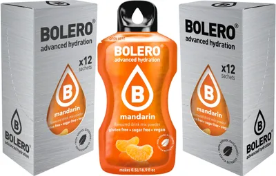 Produktbild von 24 Sticks Bolero Mandarine Pulver Getränkepulver zuckerfrei