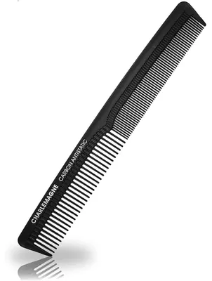 Immagine prodotto di Spazzola rotonda Charlemagne per uomo, spazzola asciugacapelli per capelli e barba, con impugnatura in gomma e setole con punta arrotondata