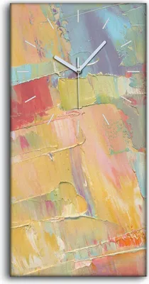 Produktbild von Dekor Leinwand Uhr Wandbilder Geräuschlos 30x60 Malerei Abstrakte Kunst - weiße Hände