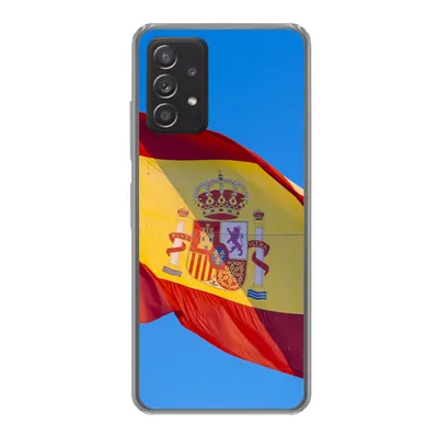 Produktbild von MuchoWow® Handyhülle Schutzhülle Hülle für Samsung Galaxy A33 5G Die Nationalflagge von Spanien Silikon Softcase Handy Hülle - Kartenhalter