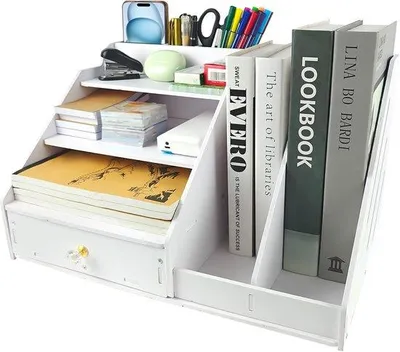 Image de Rangements blancs à tiroirs pour la maison, le bureau et l'école