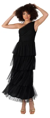 Produktbild von Anaya with Love – Damenkleid im Midaxi-Länge, einteilig, mit einem Schulterträger, ärmellos, mit gerüschtem Rock