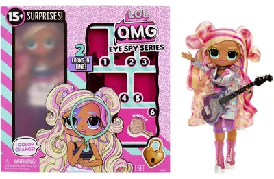 Obrázok produktu pre L.O.L. Surprise! OMG Eye Spy - Rockstar, Modelka, Žena, 4 rok / roky, Chlapec / dievča, Viacfarebný