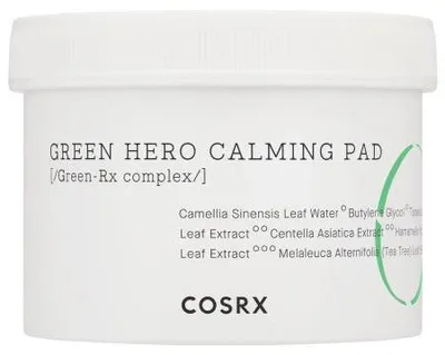 Obrázok produktu pre COSRX - One Step Green Hero Calming Pad - Zklidňující pleťové tampony 70 ks