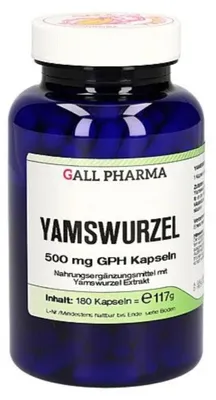 Zdjęcie produktu dla GALL PHARMA, ekstrakt z jamu (Yamswurzel), 500 mg, kapsułki GPH, 180 kapsułek