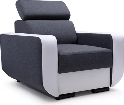 Produktbild von Masseno Polstersessel ITERO Loungesessel ergonomisch, Geflochtener Stoff Grau