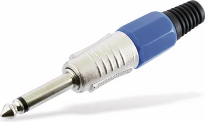 Image de prise jack 6,3mm mono bleue