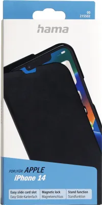 Produktbild von Hama 00215502, Folio, Apple, iPhone 14, 15,5 cm (6.1"), Schwarz