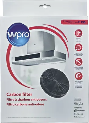 Obrázok produktu pre NOVINKA Uhlíkový filter Ø 196 mm Typ F196 Kapoty na sporák Bauknecht 481281718552