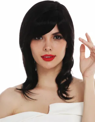 Produktbild von WIG ME UP Perücke Teil-Monofilament schulterlang schwarz glatt DW2283-HS-MT-1B