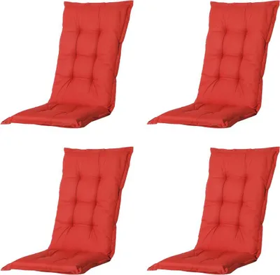 Produktbild von Kissen hoch Basic 4er-Set rot ca.123 x 50 cm, 50% Baumwolle / 50% Polyester