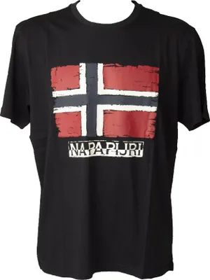 Obrázek produktu pro Pánské bavlněné tričko NAPAPIJRI s krátkým rukávem a výstřihem NP0A4GI5 SOL SS, 176 Navy blue, XXXL ( 3XL ), 100% bavlna