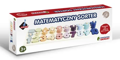 Obrázek produktu pro Drewniany sorter matematyczny z cyframi i kształtami