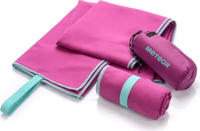 Produktbild von Handtuch Sporttuch schnelltrocknend Mikrofaserhandtuch Größe XL 110 x 175 cm lila