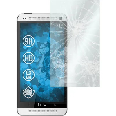 Produktbild von 2er-Pack PhoneNatic Glas-Folie klar  kompatibel mit HTC One - Panzerglas für One