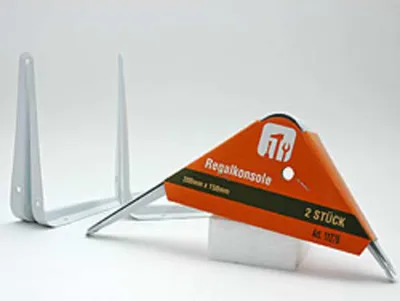 Produktbild von Regalwinkel 2 Stk., 20x15cm, weiß