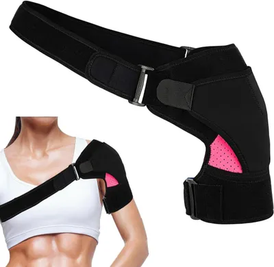 Produktbild von Schulterbandage für linken Arm, 1 Stück, mit Armschlinge, für Schulterschmerzen, für Verletzungen