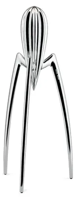 Zitruspresse aus Aluminium, poliert, 11 x 14 x 29 cm, silber