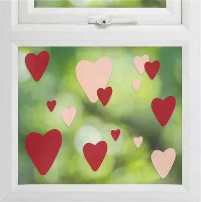 Produktbild von Herzliche Fenster Sticker 15 Stück