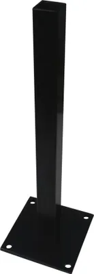 Produktbild von Pfostenbasis aus Eisen in Schwarz, 50 x 16 x 16 cm, für Verbundpfosten