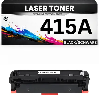 Produktbild von Toner kompatibel für HP W2030A(415A) Color LaserJet M454 M454dn/M454dw.HP Color LaserJet Pro MFP M479 M479dw/M479dn/M479fdw. in Schwarz