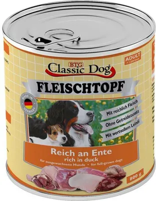 Immagine prodotto di Anatra in pentola Classic Dog 800g