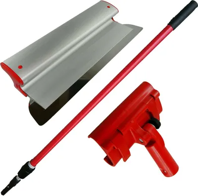 Produktbild von Profi Set Flächenspachtel 40 cm | Adapter | Teleskopstiel 160 cm Handgriff CT01