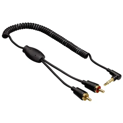Produktbild von Spiralkabel Flexi-Slim 1,5m 3,5mm Klinke/2x Cinch-Stecker