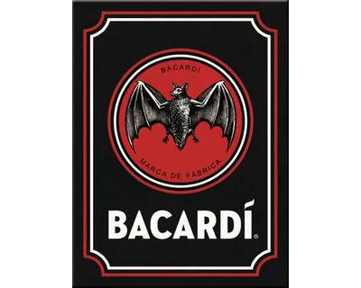 Zdjęcie produktu dla Nostalgic-Art - Magnes 6 x 8 cm - Bacardi - Czarne logo Bacardi