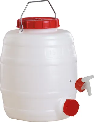 Produktbild von Graf Getränkefass Rund 15 Liter mit Auslaufhahn NW 10