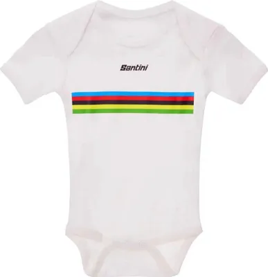 Immagine prodotto di Santini World Champion 2025 Body a maniche corte Bianco 0-6 mesi Bambini Bianco 0-6 mesi