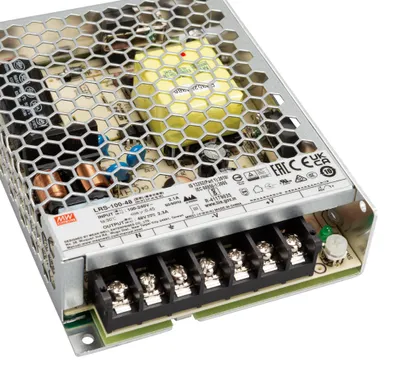 Obrázok produktu pre MEANWELL LRS-100-48, AC-DC spínaný zdroj, uzavretý, 110,4 W 48V 2,3A