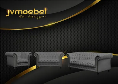 Produktbild von Dreisitzer Chesterfield Sofa Couch Polster Luxus Möbel Stoff Couchen Sofas Neu