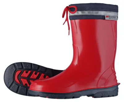Produktbild von Bockstiegel Kinder Gummistiefel Regenstiefel Kim Uni – Kinderstiefel Gummi Stiefel Mädchen Jungen in Rot Größe 21