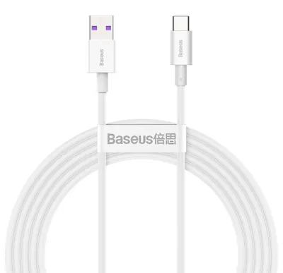 Zdjęcie produktu dla Kabel Baseus Superior USB-A - USB-C 2,0 m 66W biały