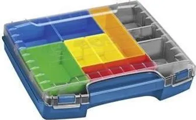 Immagine prodotto di Bosch Professional i-Boxx 72 Valigetta da trasporto con 10 inserti colorati, valigetta portaoggetti per minuteria