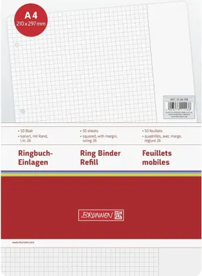 Obrázok produktu pre Brunnen 1066918, A4, Štvorcový papier, 70 g/m², 50 listy