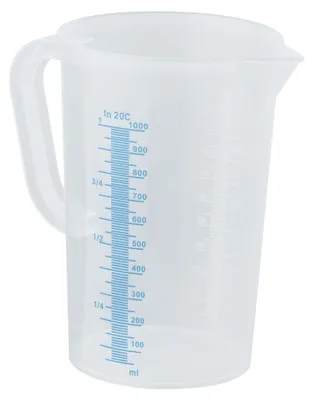 Produktbild von Messbecher, Kunststoff, mit Skala, 1 Liter