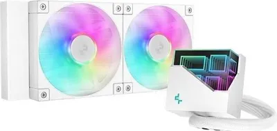 Immagine prodotto di Raffreddamento PC, DEEPCOOL LT240 WH ARGB, ventola da 12 cm, 600-2400 giri/min, bianco