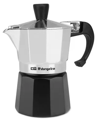 Obrázok produktu pre Orbegozo KFM 130, Moka kanvica, Hliník, Čierna, Hliník, 1 šálok