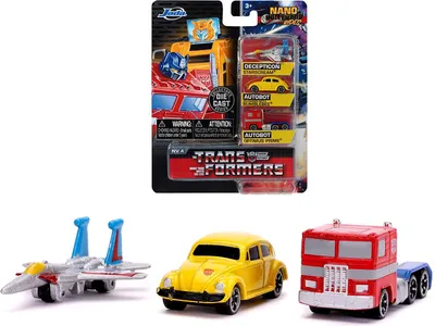 Image de Transformers Set 3 Nano Masinute Metalice 4Cm