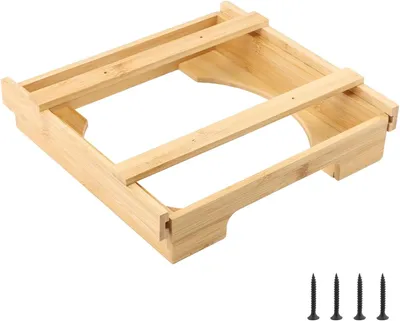 Produktbild von Spender für Papierteller Bambus Unterbau Braun 23 cm