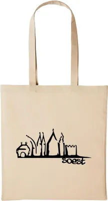 Produktbild von Huuraa Baumwollbeutel Soest Geschenk Einkaufstasche Natural 10 Liter Baumwolle Soest Accessoire