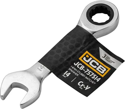 Immagine prodotto di Chiave ad anello a cricchetto Jcb corta 14 mm