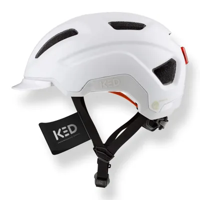 Produktbild von Pedalon E-Bike Fahrradhelm Damen Herren, mit LED-Rücklicht, Maxshell-Technologie, superleichter Helm Farbe: Pedalon White Matt Größe: 56-59 (M)